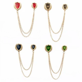 Crown Brooch Rau Txiv Neej