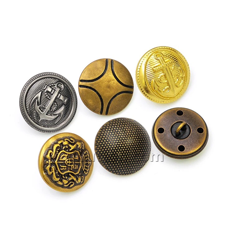 Brass Sew Shank Button For Uniform factory