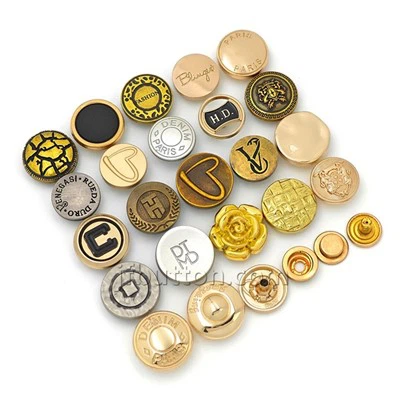 Antique Brass Press Studs