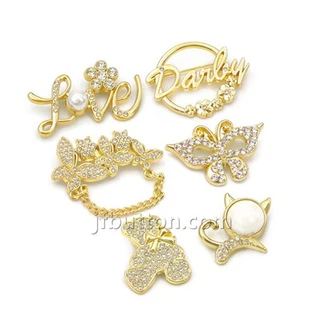 Brooch nrog poj niam Silhouette