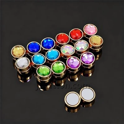 Crystal Hijab Pins Nrog Hlau nplaum