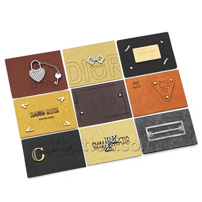 Kev cai Faux Leather Patch
