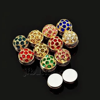 Hijab Kev Nyab Xeeb Sib Nqus Pins Nrog Rhinestone