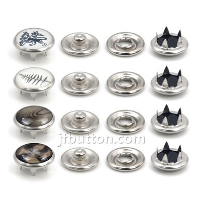 Hlau nplhaib Snap Fasteners