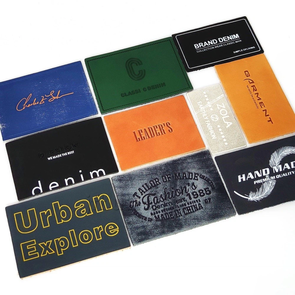 custom real leather label custom real leather label
