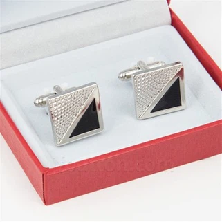Sapphire Thiab Pob Zeb Diamond Cufflinks